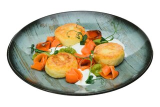 Doughnuts with salmon