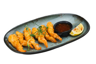 Tempura shrimp with parmesan (6 pcs)